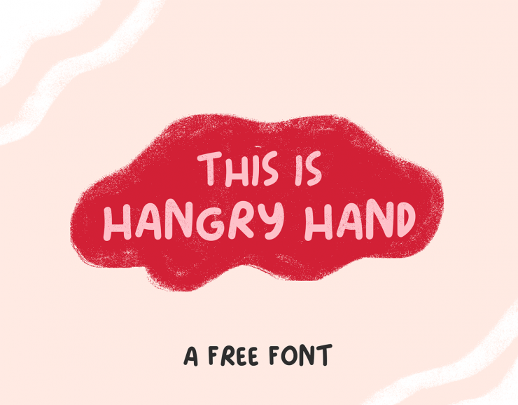 HANGRY HAND Free Font - script