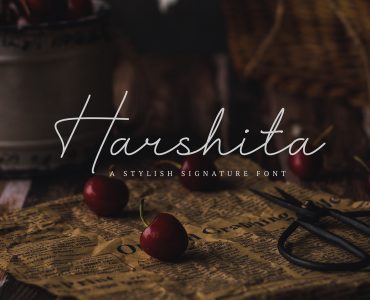 HARSHITA Free Font - script