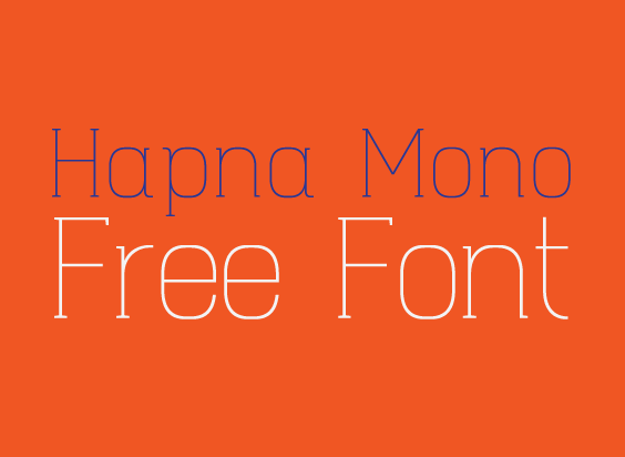 Hapna Mono Free Font