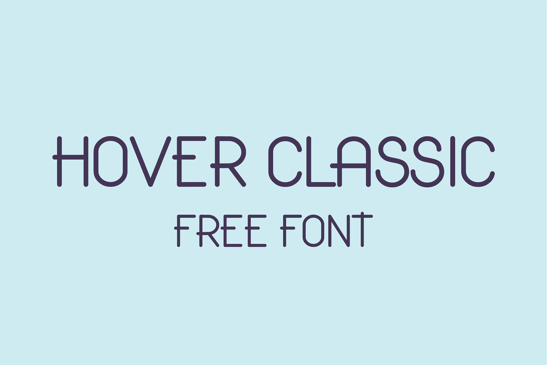 Hover Classic Free Font - sans-serif