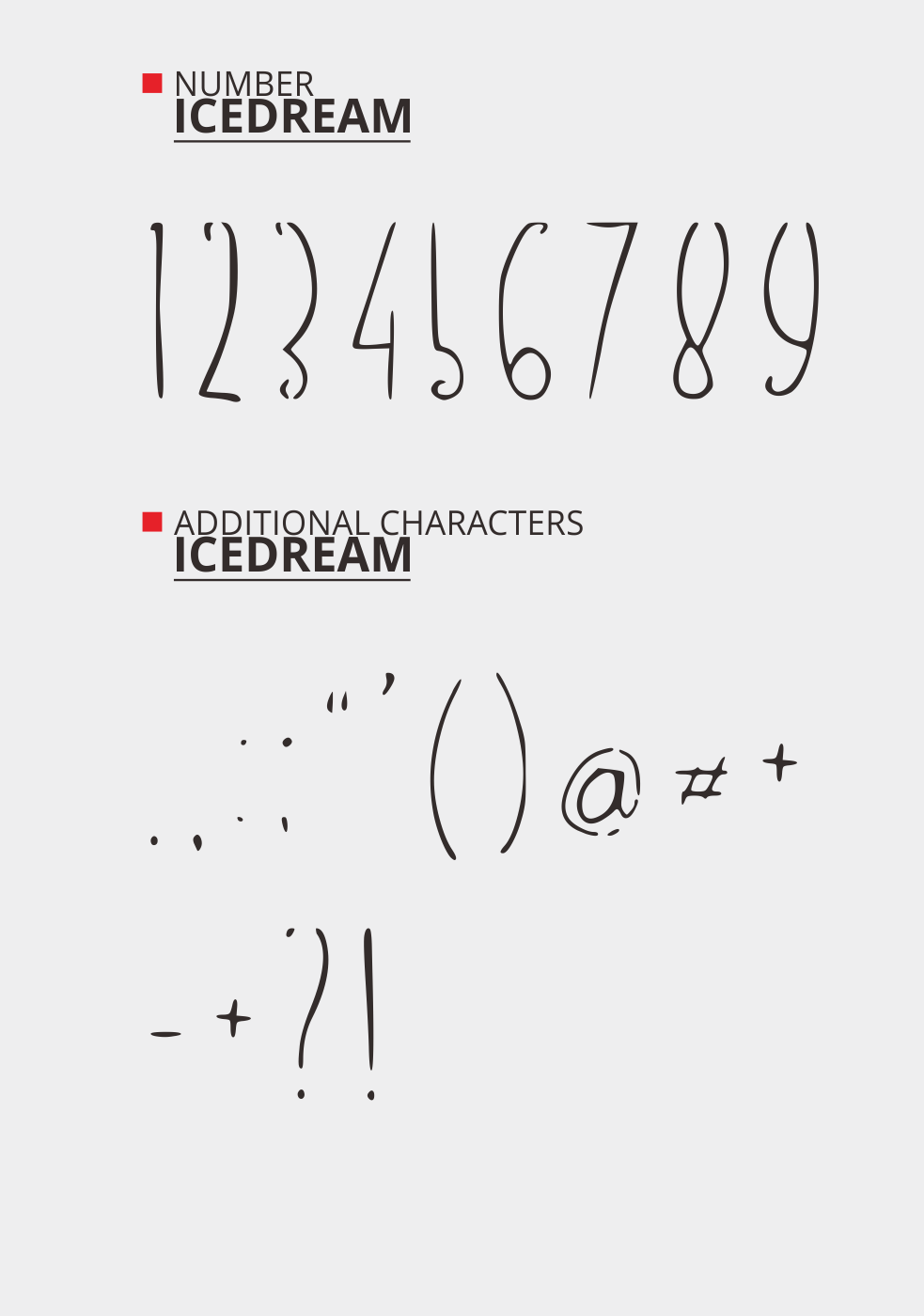 Icedream Free Font - decorative-display