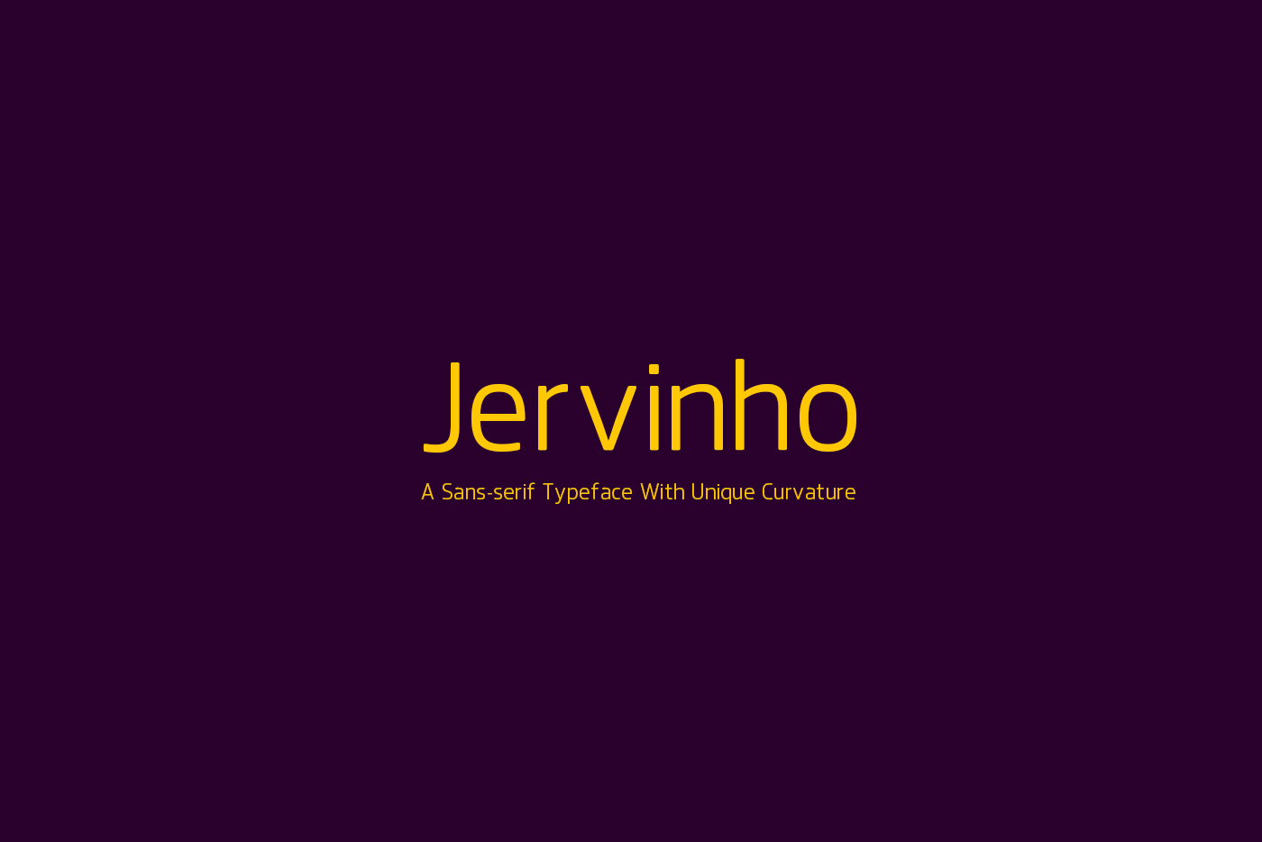 Jervinho Free Font - sans-serif