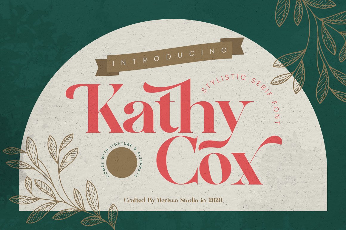 Kathy Cox Free Font - serif
