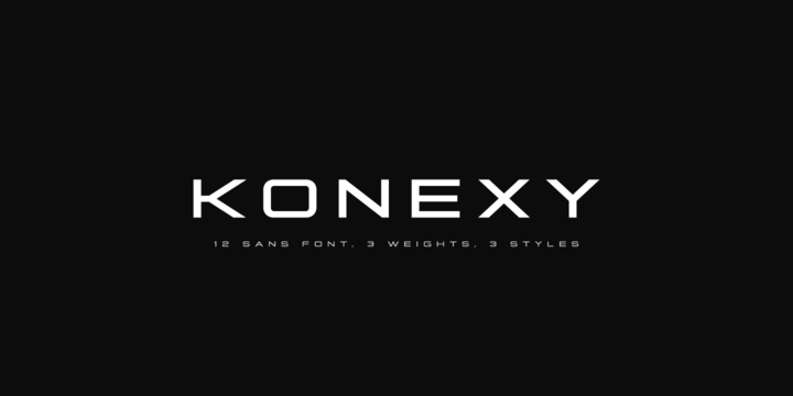 Konexy Free Font - sans-serif