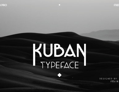 KUBAN Pro Free Font - sans-serif, decorative-display