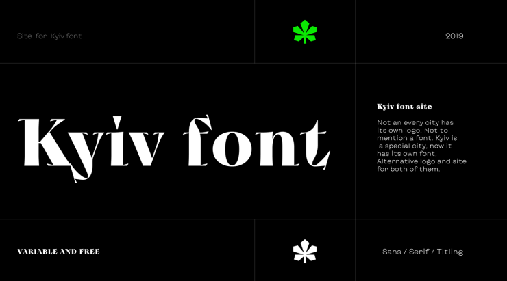 Kyiv Free Font - serif