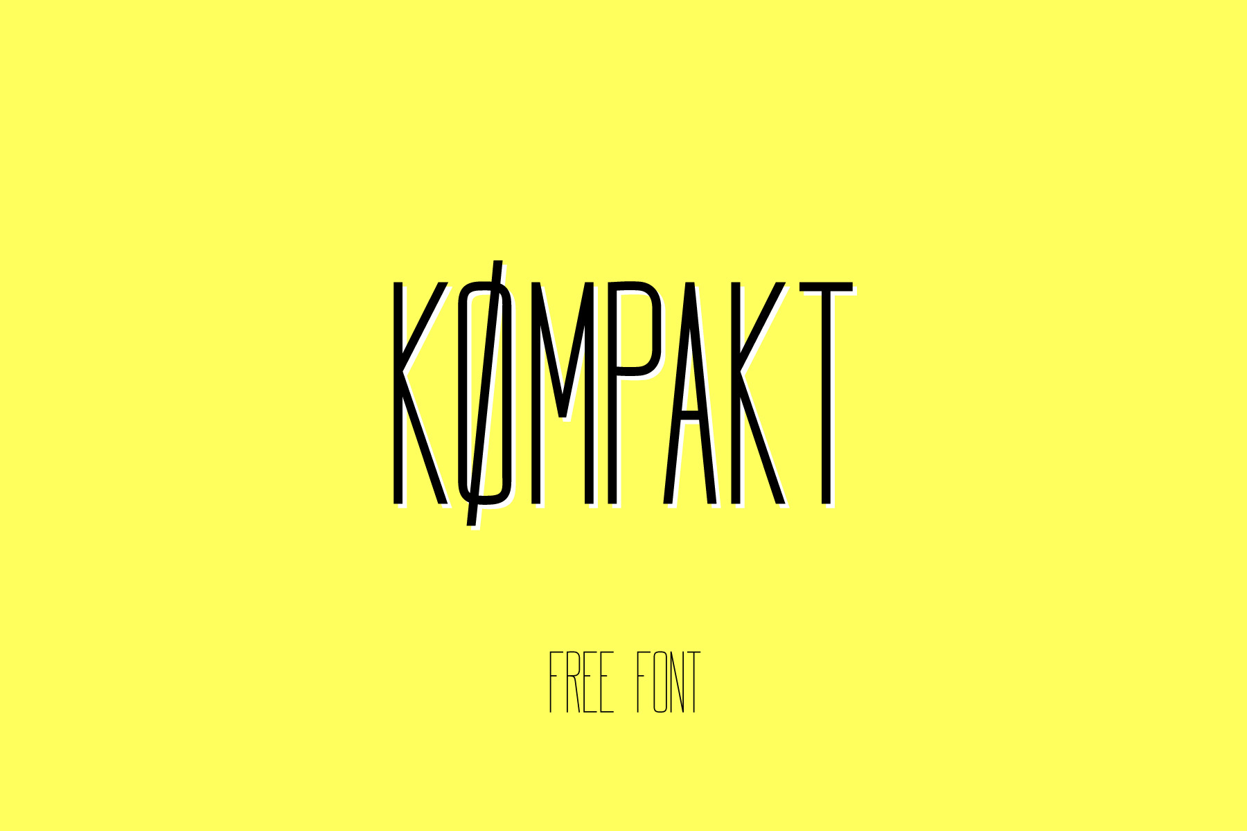 Kømpakt Free Font - sans-serif