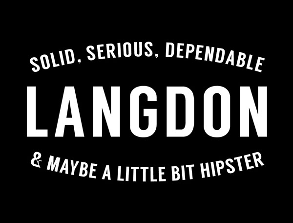 Langdon Free Font - sans-serif