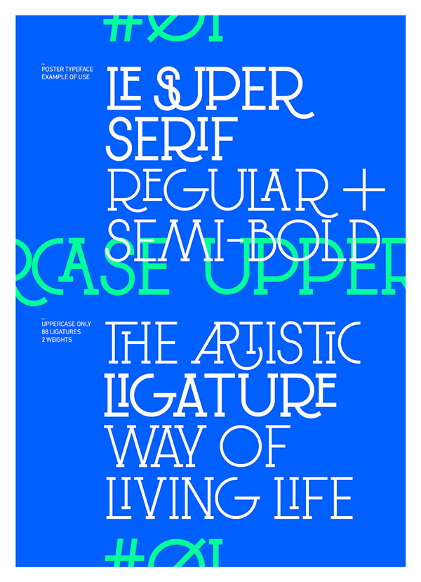 Le Super Serif Free Font - serif