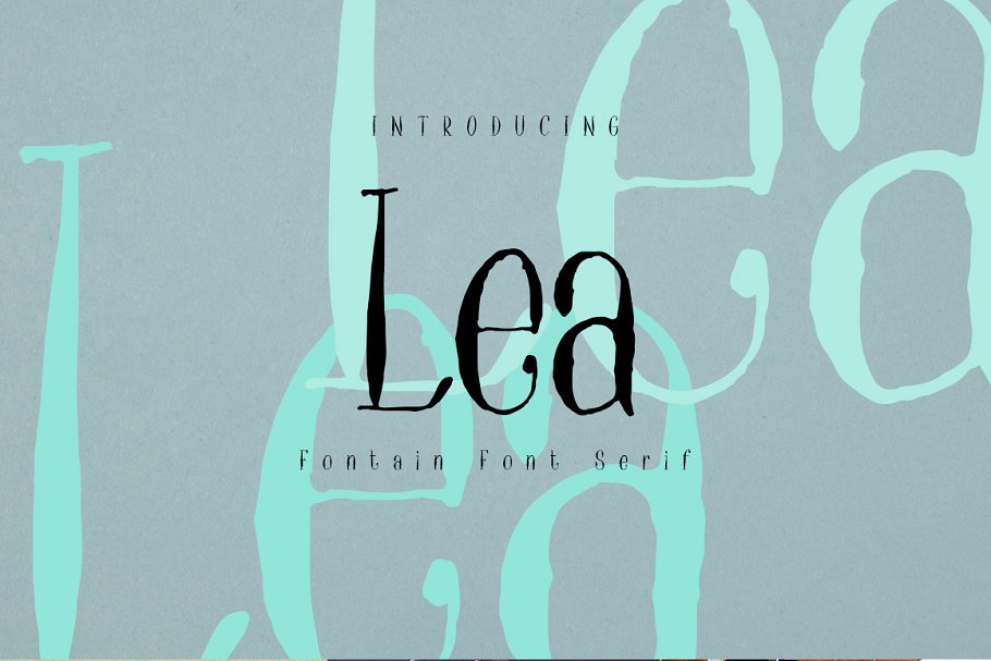Lea Free Font - serif