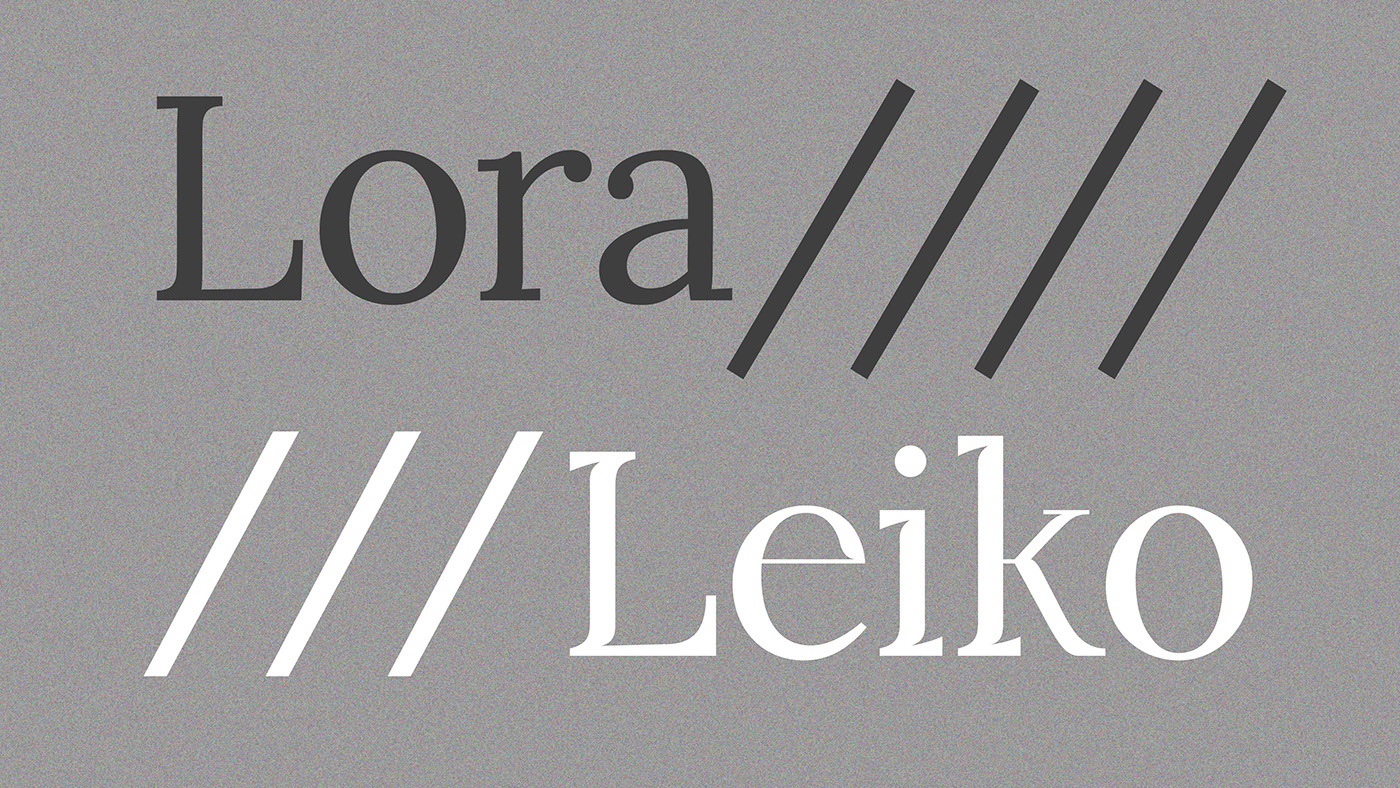 Leiko Free Font - serif