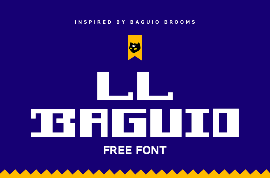 LL BAGUIO Free Font - decorative-display