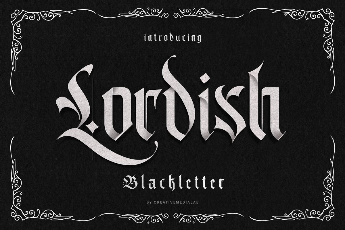 Lordish Free Font - blackletter