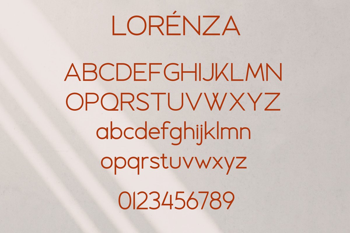 LORENZA Free Font - sans-serif