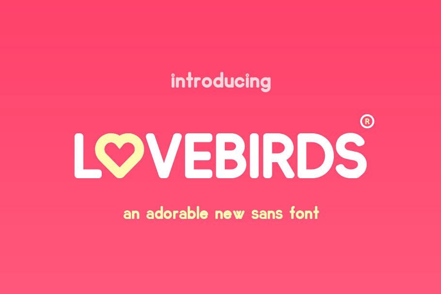 Lovebirds Free Font - sans-serif