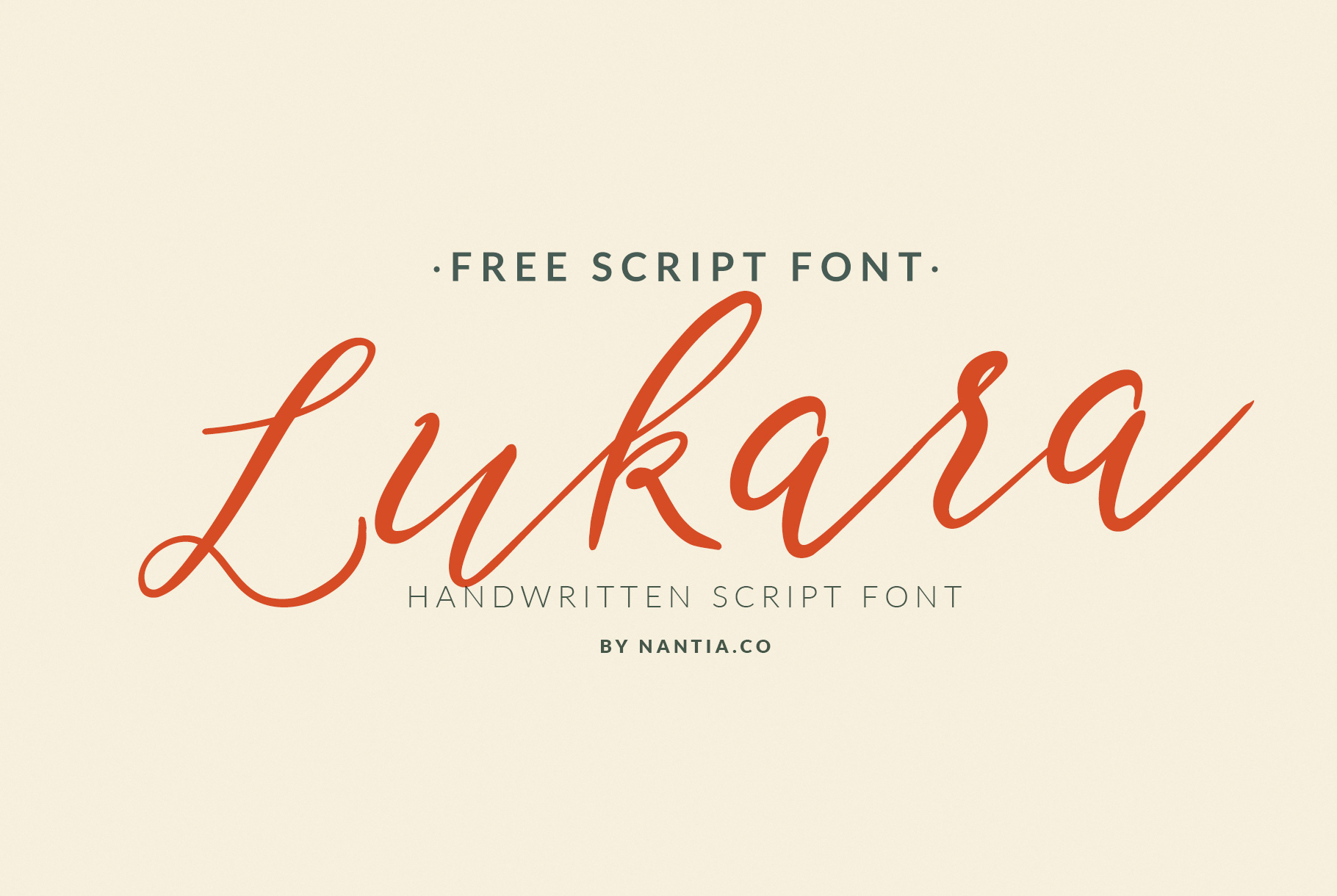 Lukara Free Handwritten Font - script