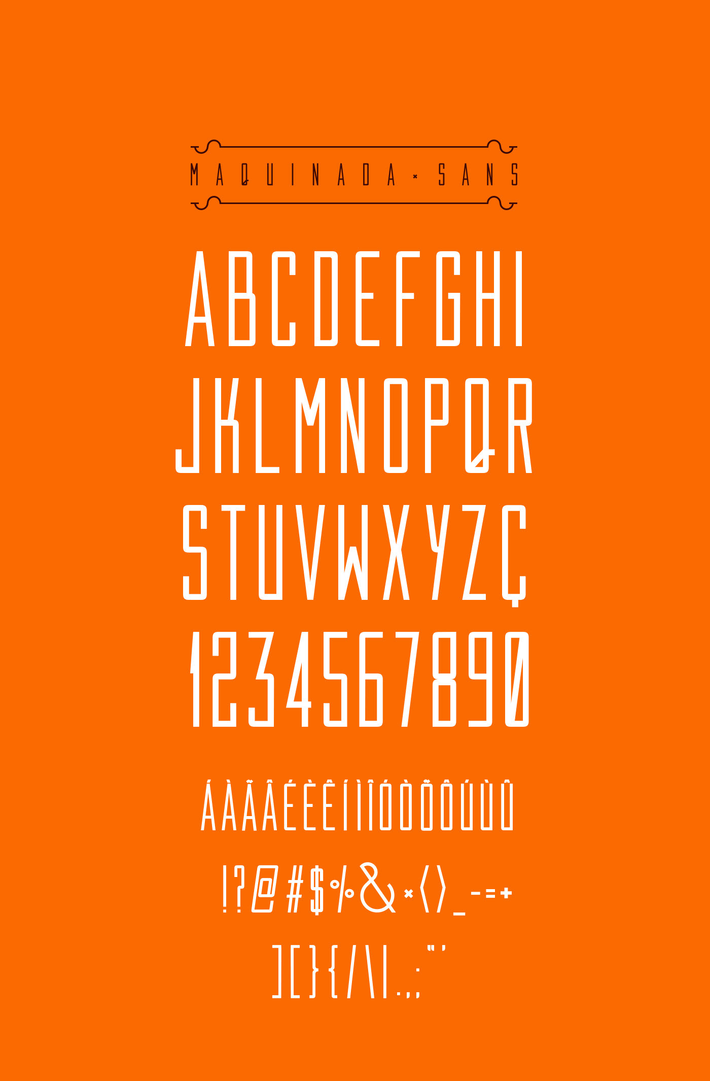 Maquinada Free Font - serif, sans-serif