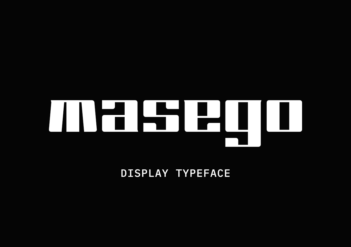 Masego Free Font - decorative-display