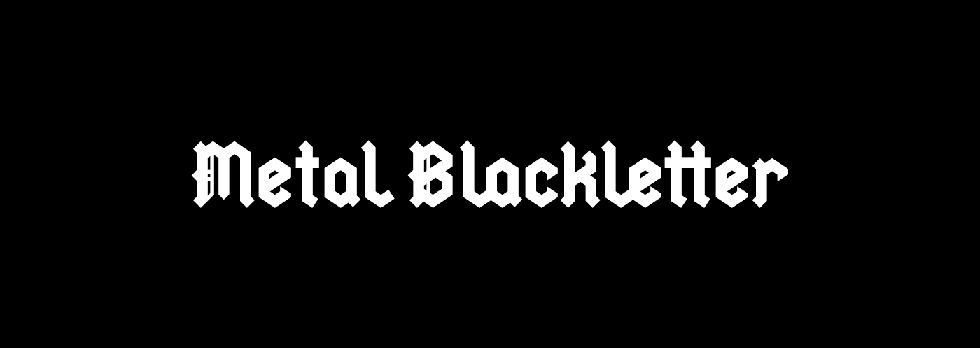 Metal Blackletter Free Font - blackletter
