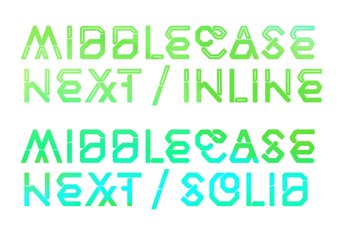 Middlecase Next Free Font - decorative-display