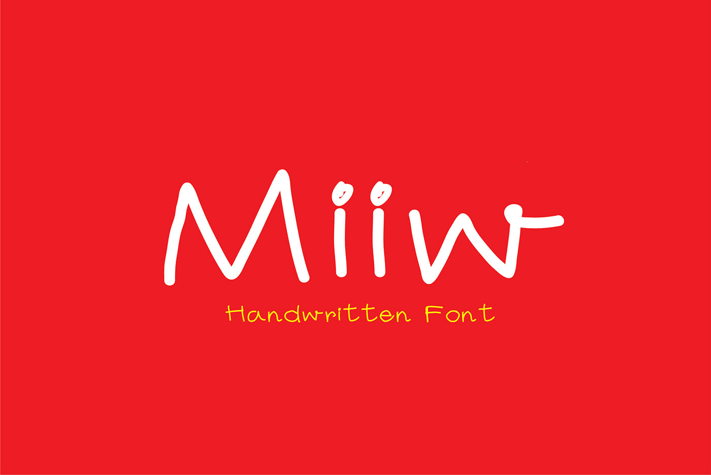 Miiw Free Font - script