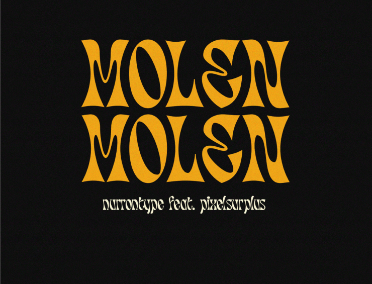 Molen Free Font - decorative-display