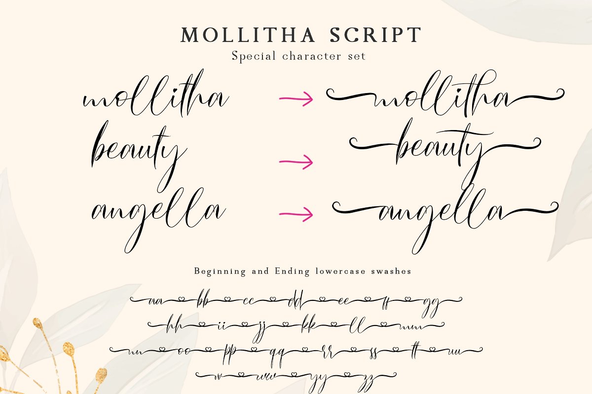 Mollitha Free Font - script