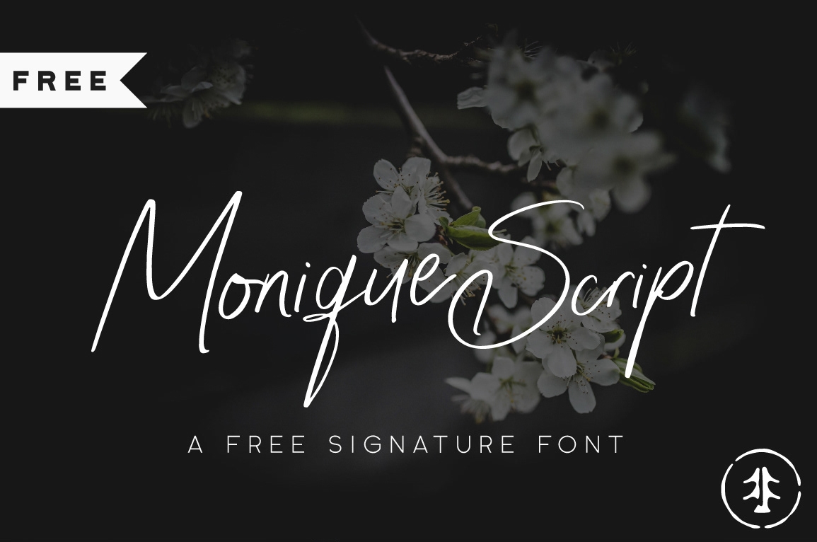 Monique Script A free signature font - script