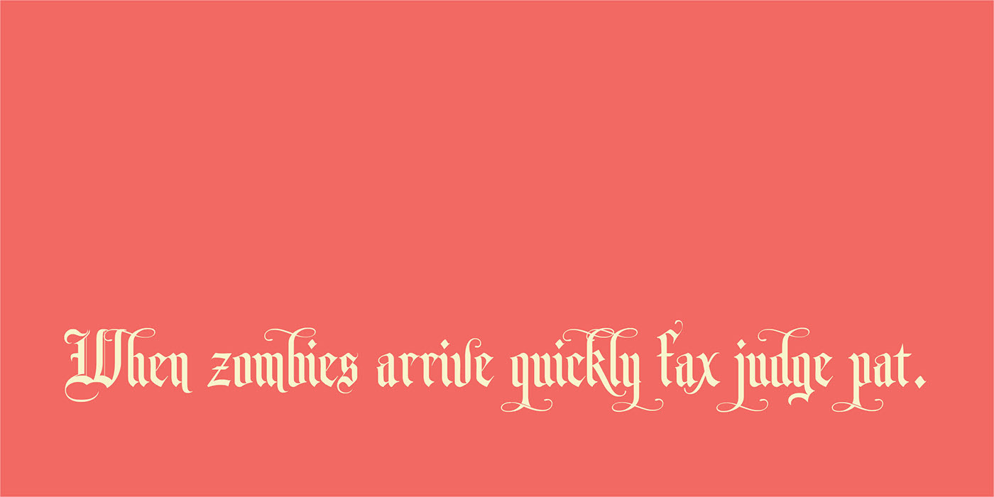 Monk Gothic Free Font - blackletter