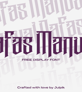 Nafas Manual Free Font - blackletter