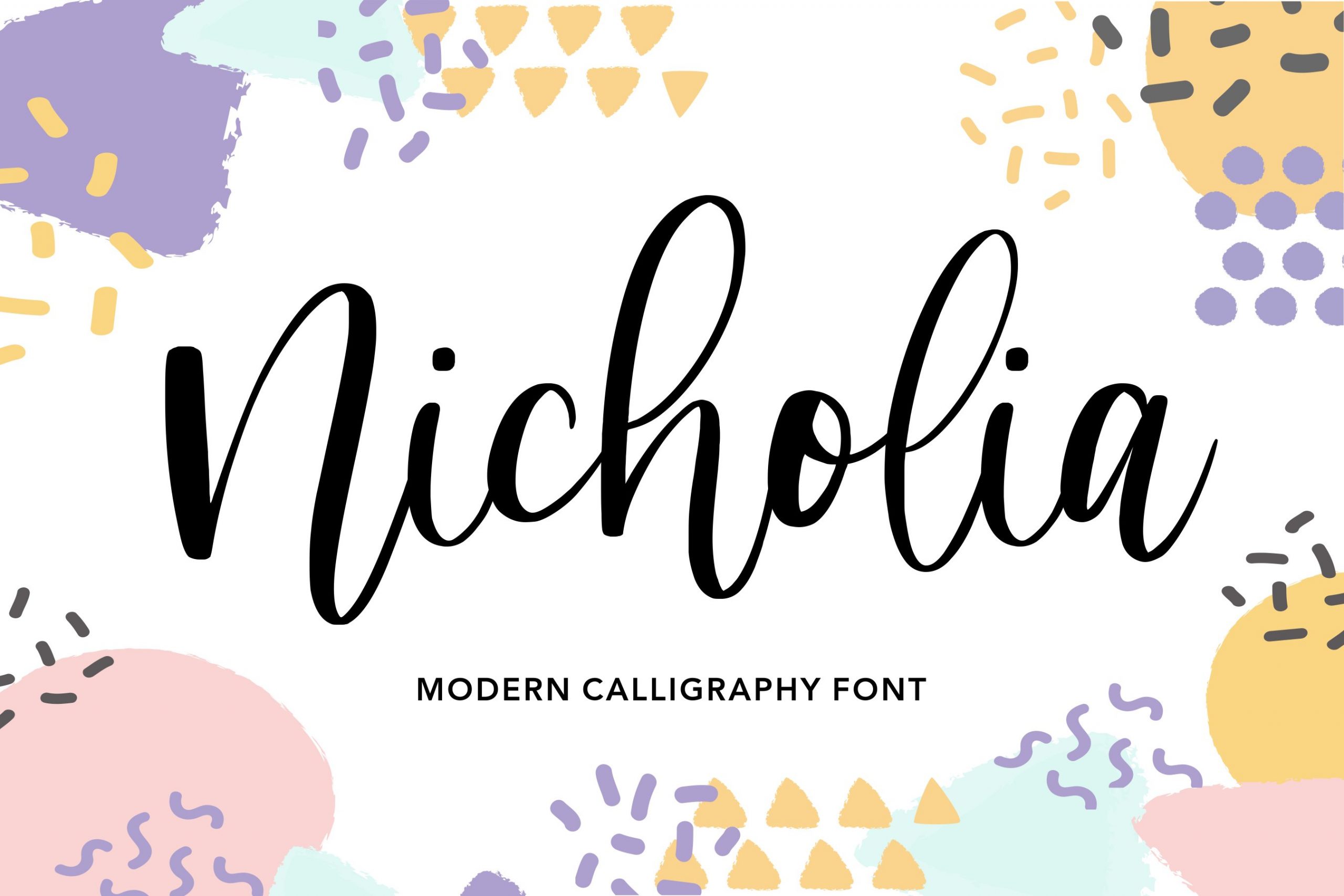 Nicholia Free Font - script