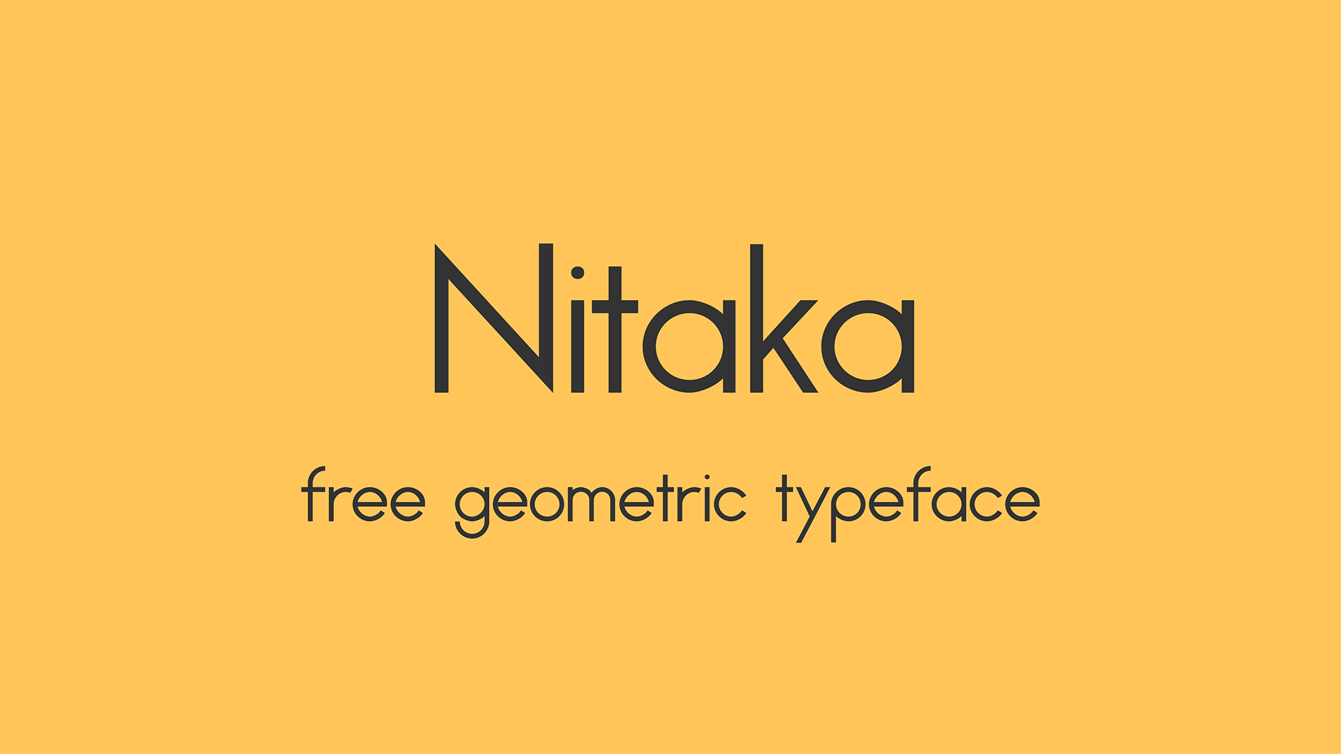 Nitaka Free Font - sans-serif