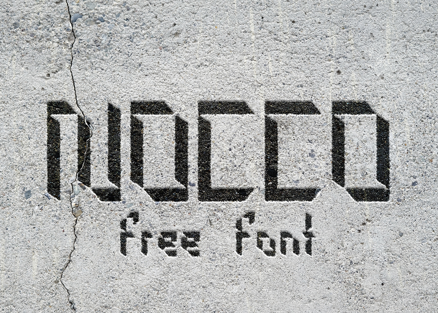 NOCCO Free Font - decorative-display