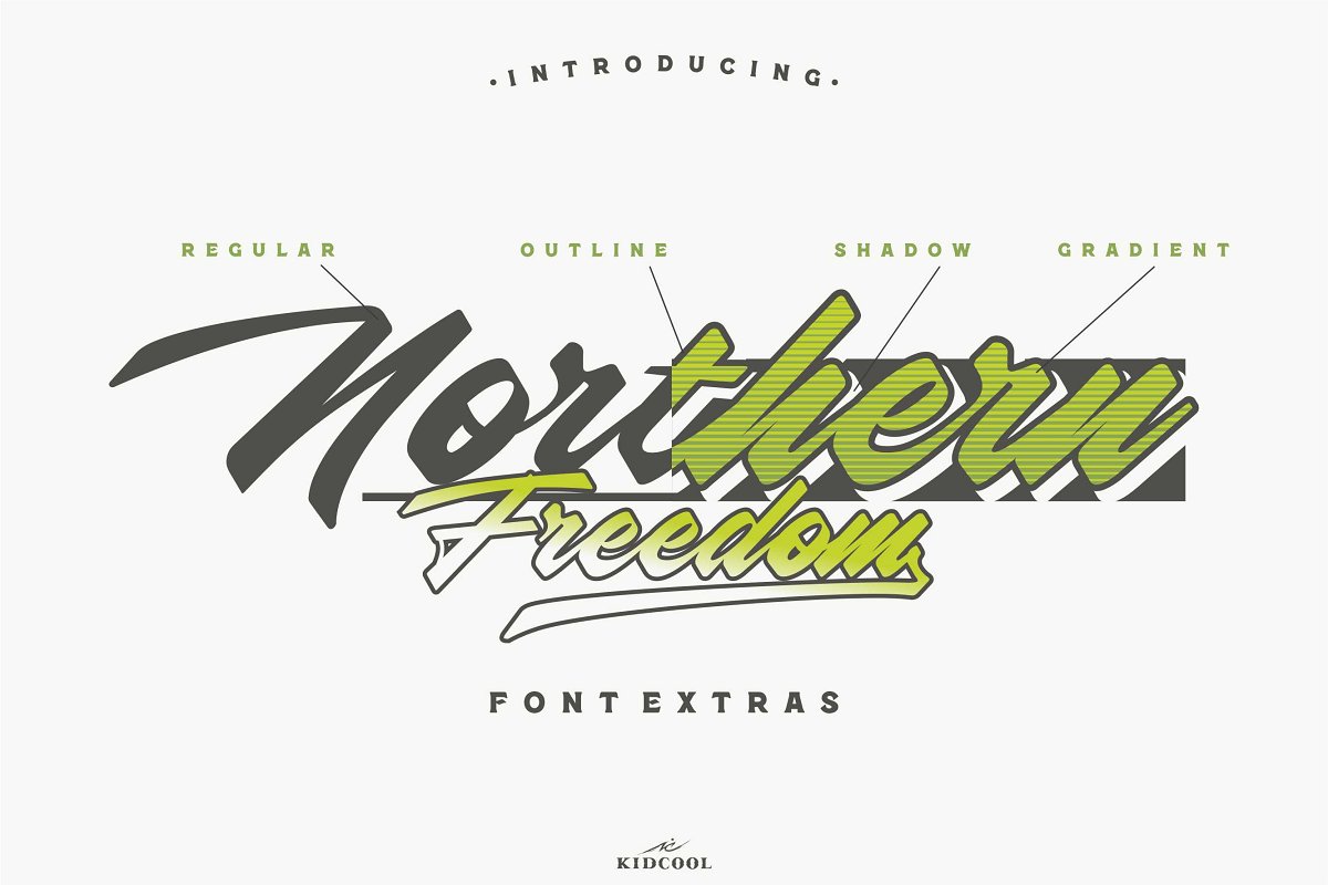 Northern Freedom Free Font - script