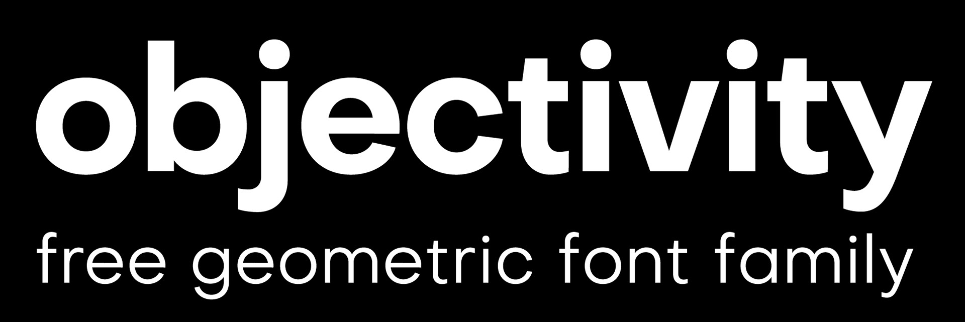 Objectivity Free Font Family - sans-serif