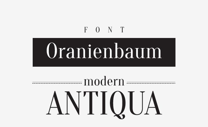 Oranienbaum Free Serif Font - serif