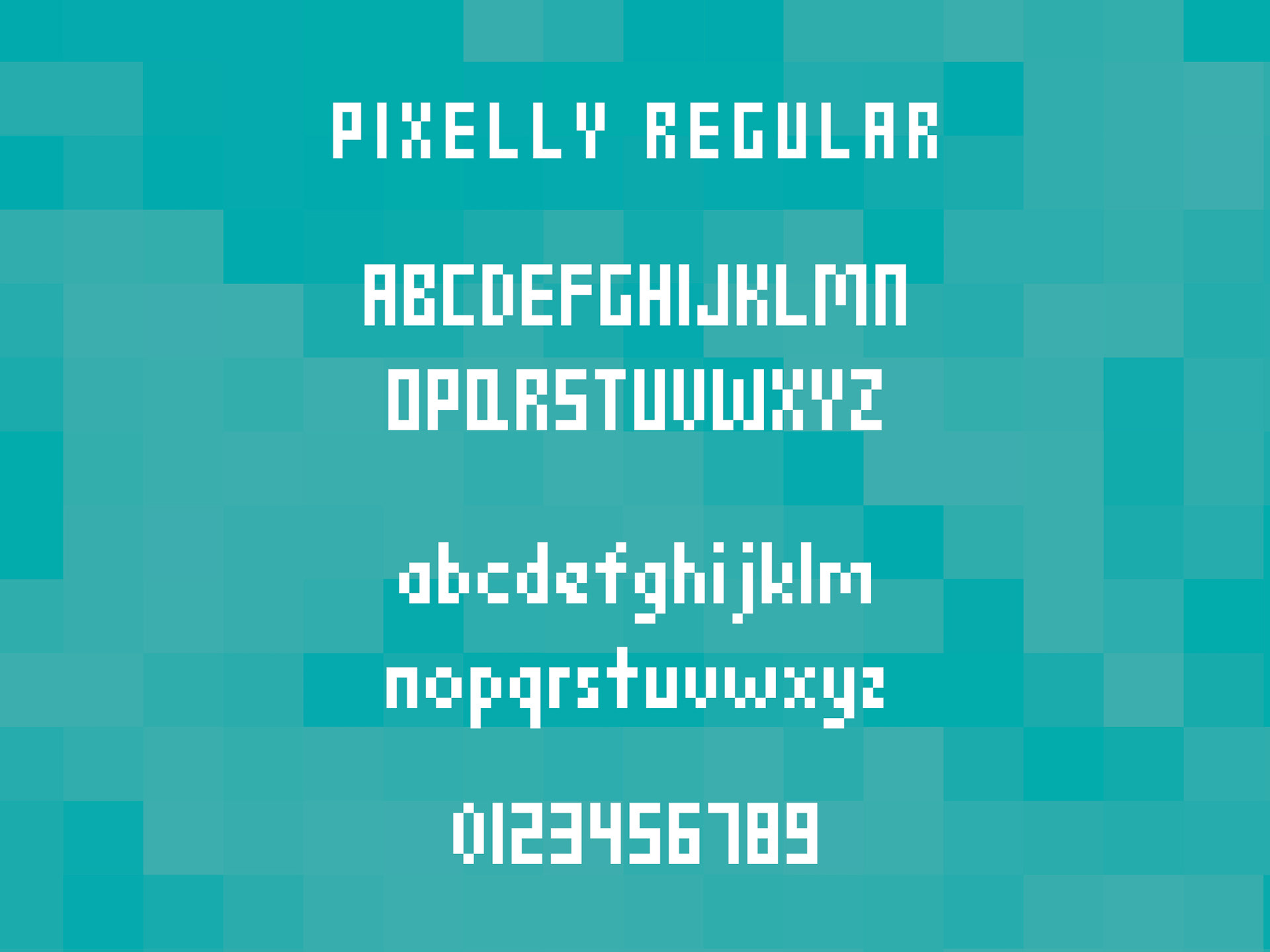 Pixelly Free Font - bitmap-fonts