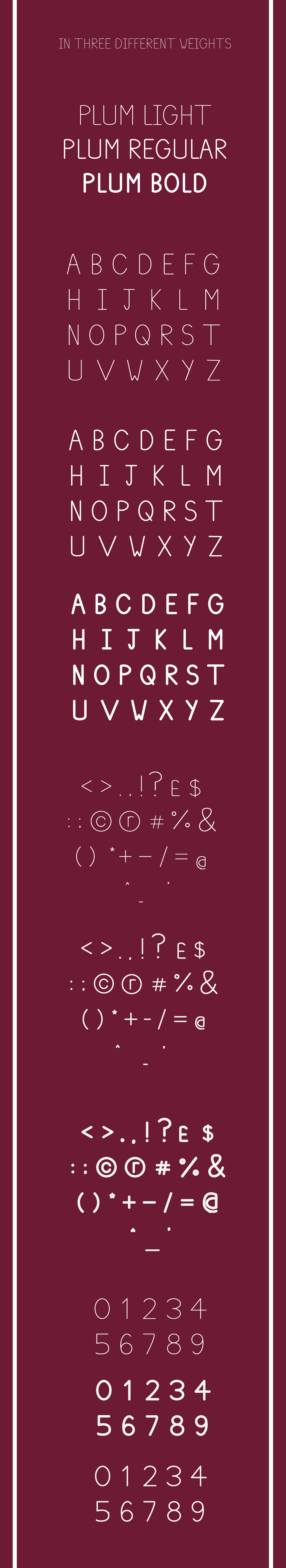 Plum Free Font - sans-serif