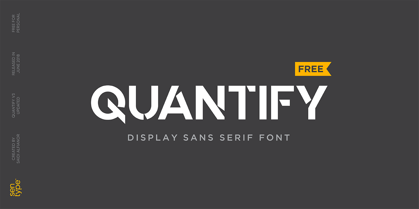 Quantify Free Font - sans-serif