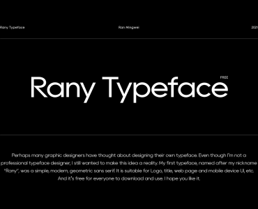 Rany Free Typeface - sans-serif