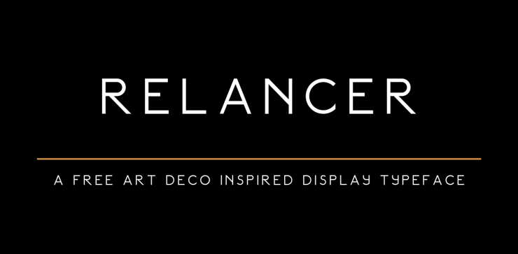 Relancer Free Font - decorative-display