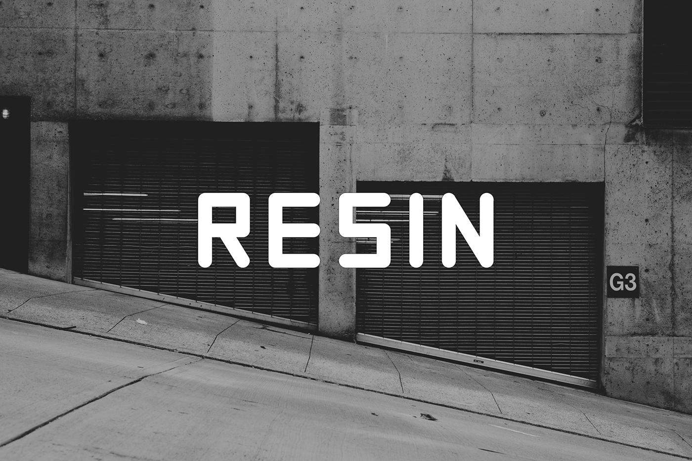 RESIN Free Font - sans-serif