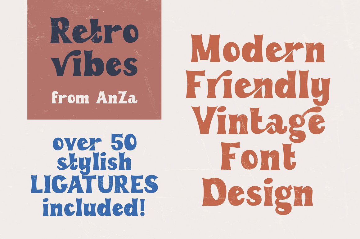 Retro Vibes Free Font - sans-serif