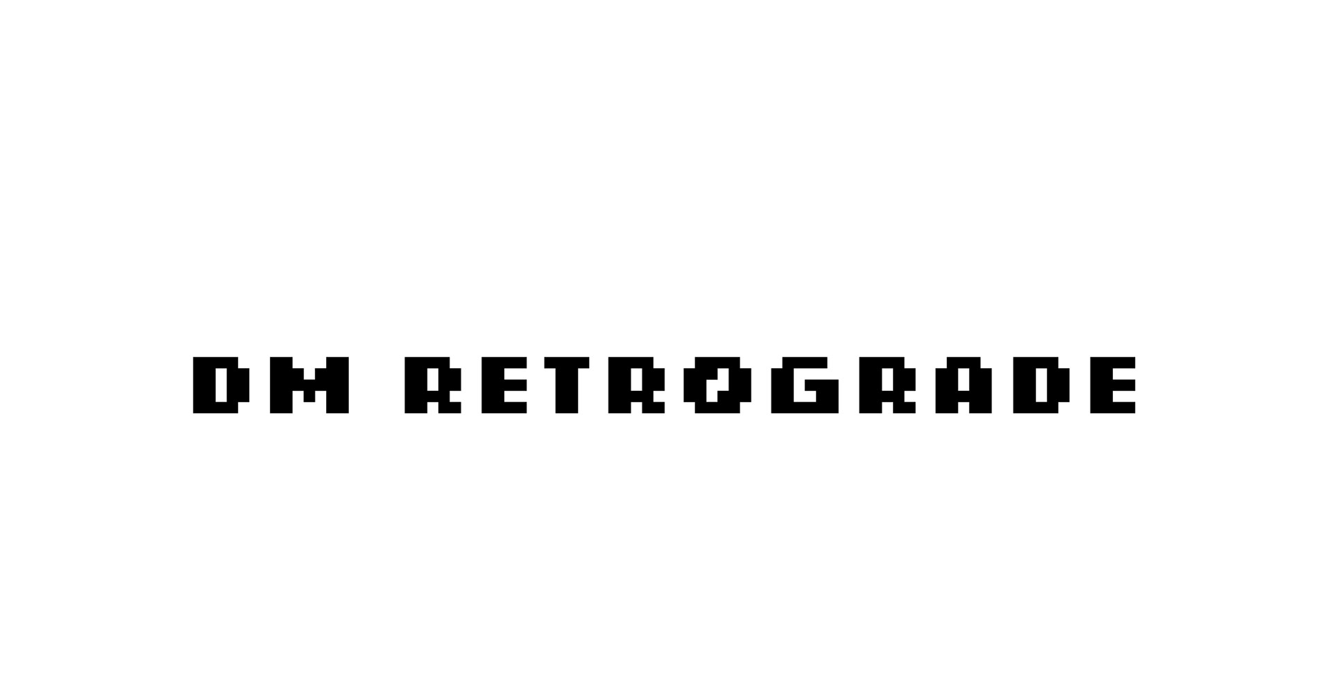 Retrograde Free Pixel Font - bitmap-fonts