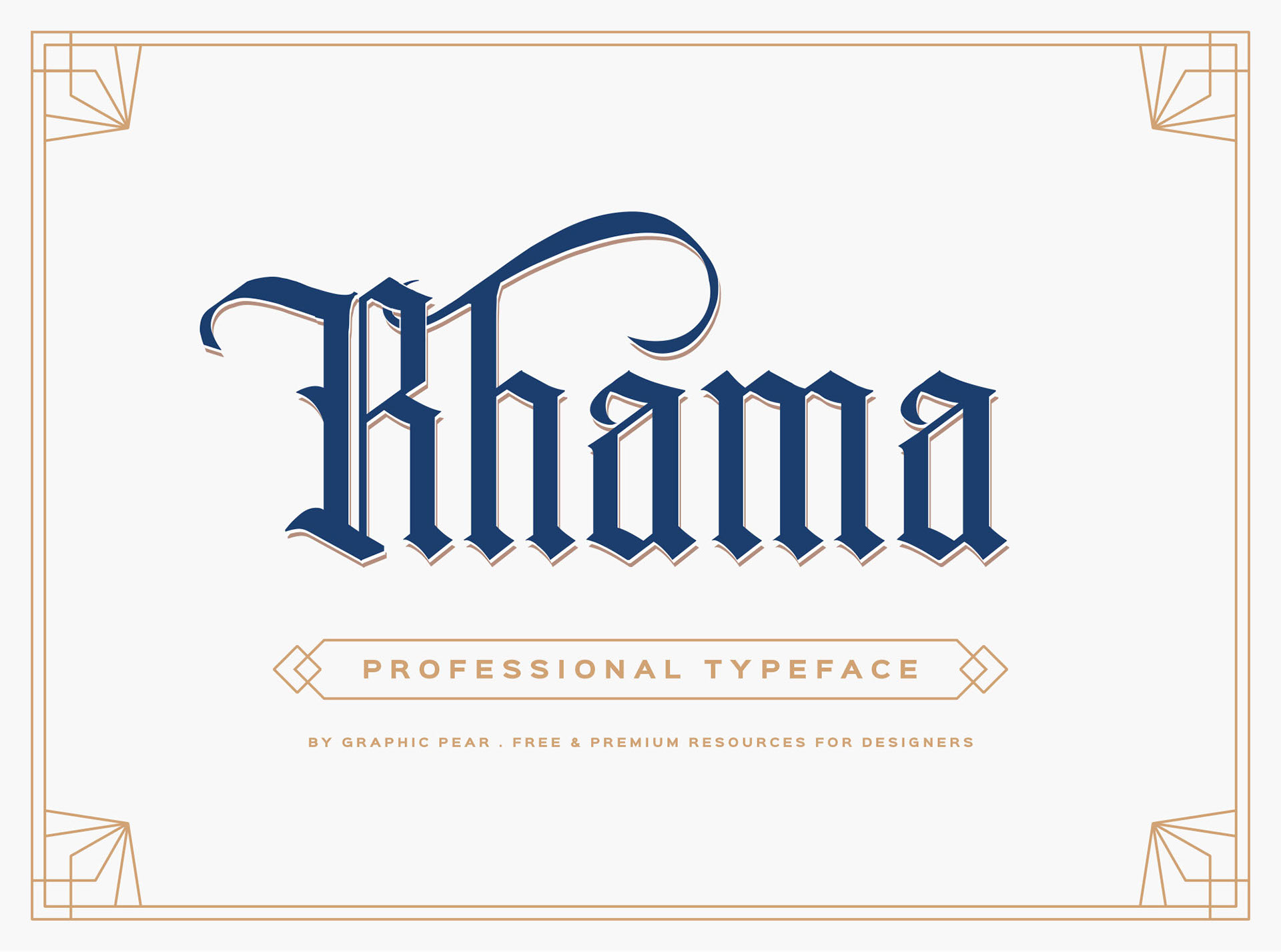 Rhama Free Gothic Typeface