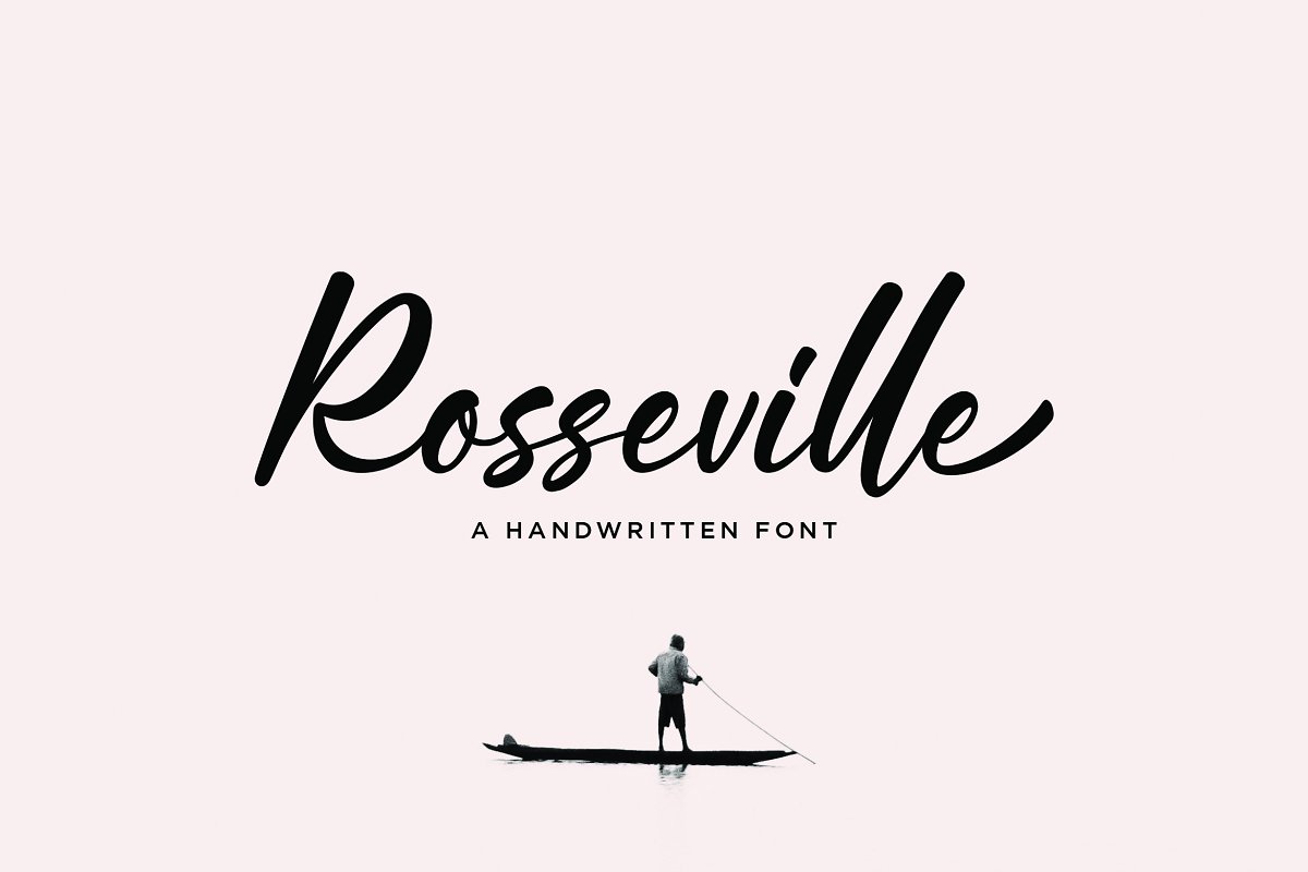 Rosseville Free Font - script