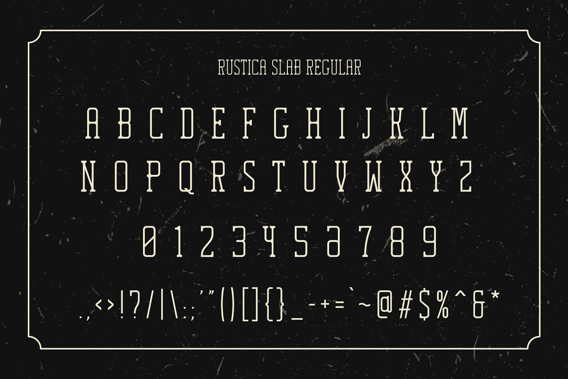 Rustica Slab Free Font - slab-serif