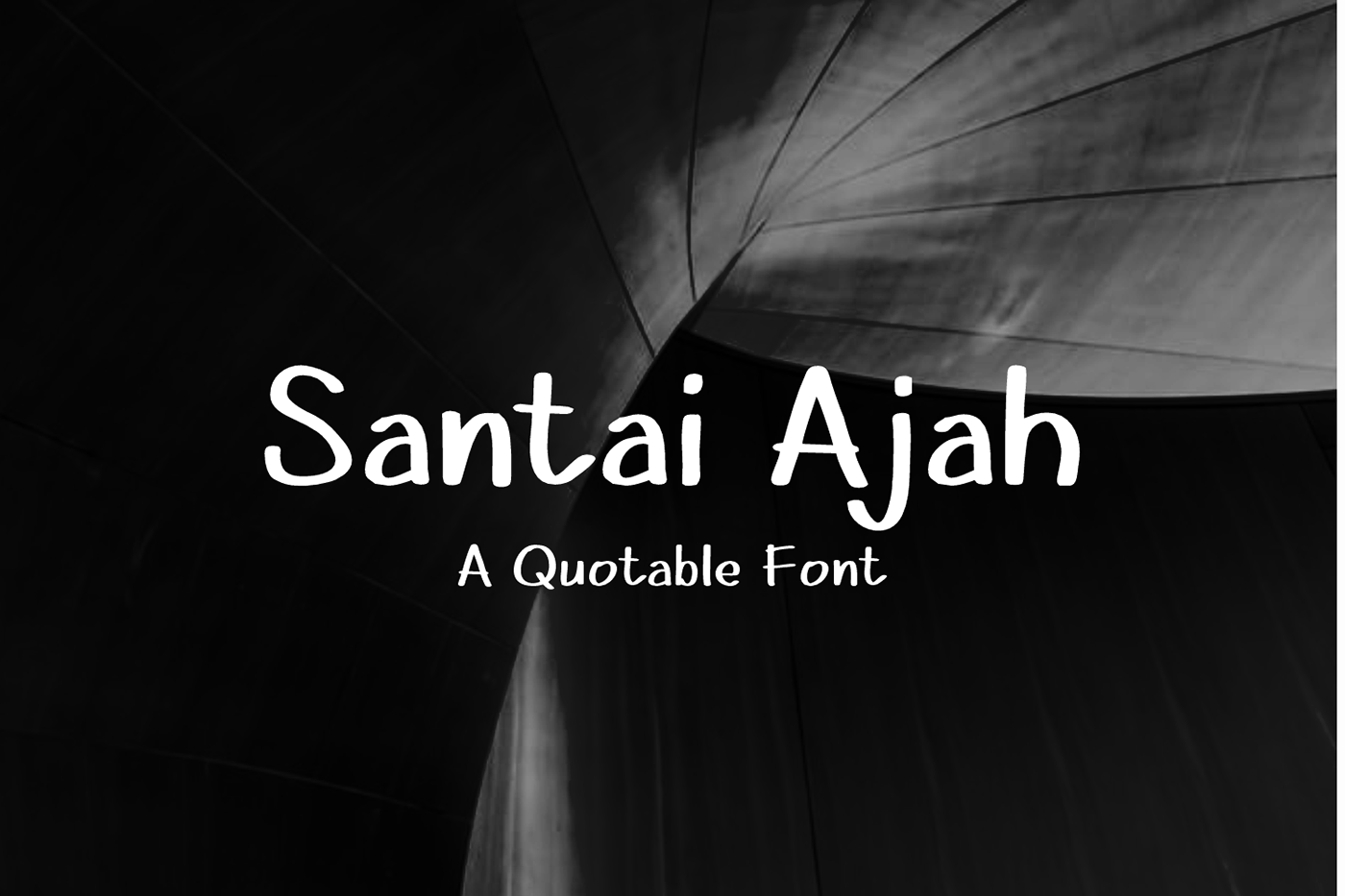 Santay Ajah Free Font - decorative-display