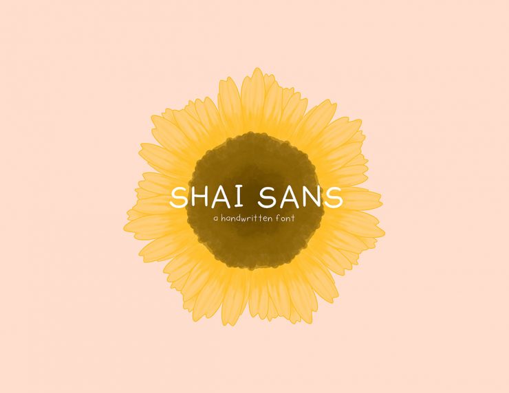 SHAI SANS Free Font - script, sans-serif