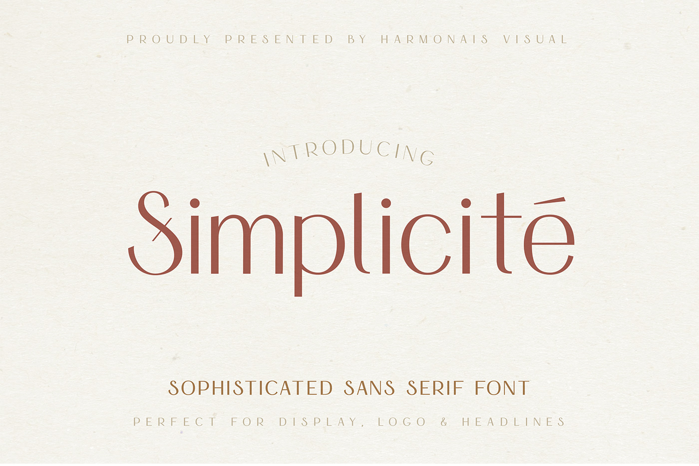 Simplicité Free Font - sans-serif